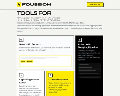 Fouseion features overview