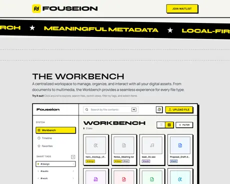 Fouseion workbench demo